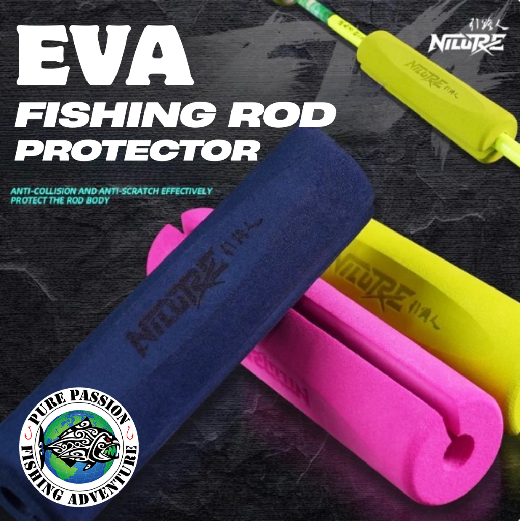 Fishing Rod Protector Split Grip Safety EVA Rod Holder Rod Blank Cover ...