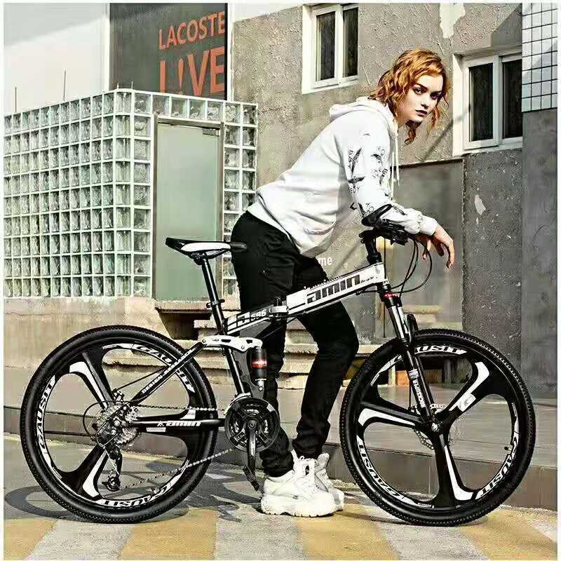 AMIN FOLDING Bike AMIN Foldable Bike 26inch mountain bike Aluminium Rim Folding Bicycle Sport Bicycle Shopee Singapore