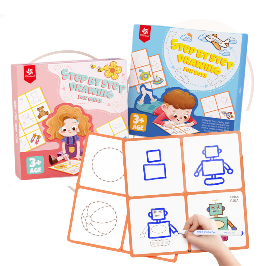 Picture Tracing Drawing Kit Reusable Toddlers Kids Montessori Early ...