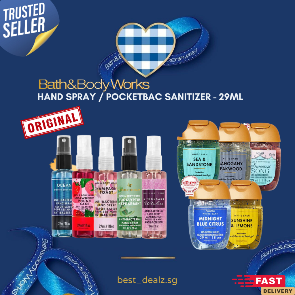 BATH AND BODY WORKS HAND SANITIZER 29ml ANTIBACTERIAL HAND SPRAY ...