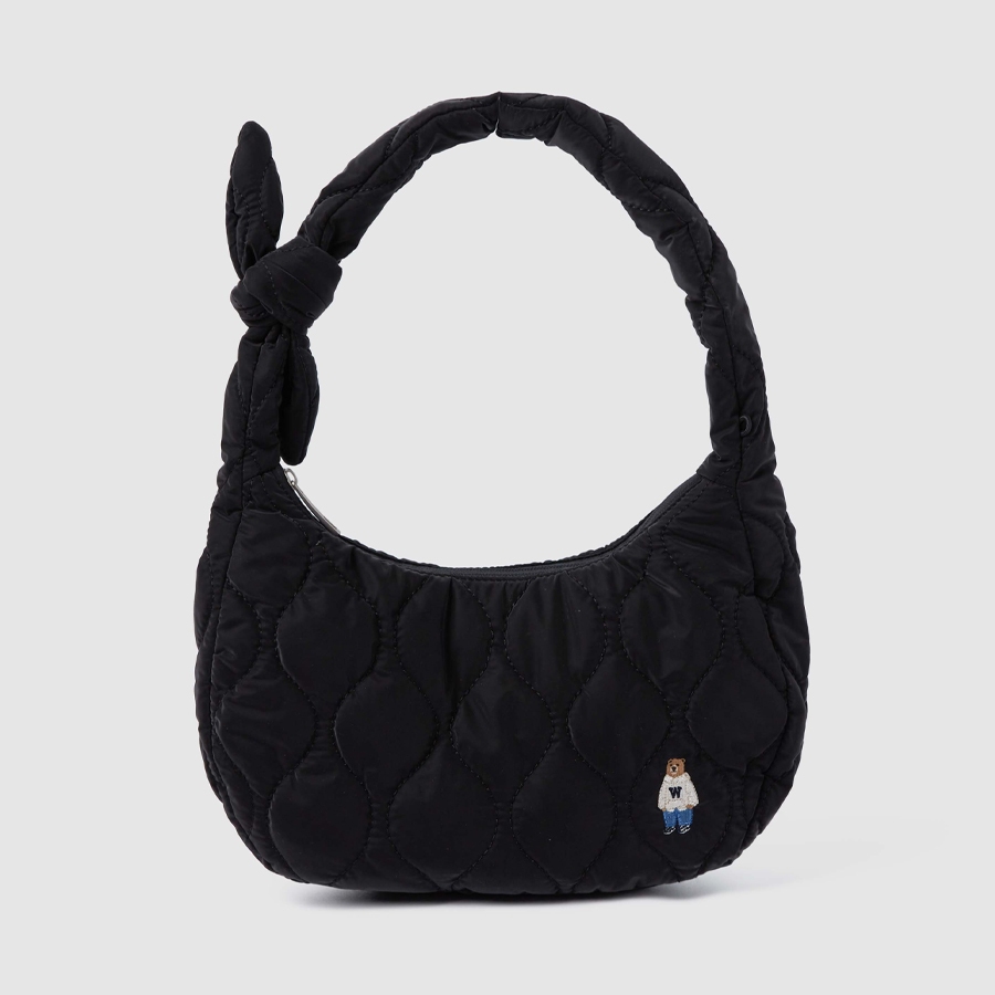 【WHO.A.U】steve mini hobo bag 3color Túi Đeo Chéo Nữ WHOAU Steve Mini Canvas Hobobag WHBGE3813A