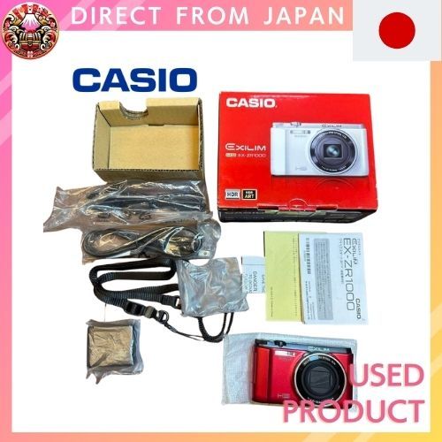 Used Very good condition】CASIO EXILIM Digital Camera Red EX