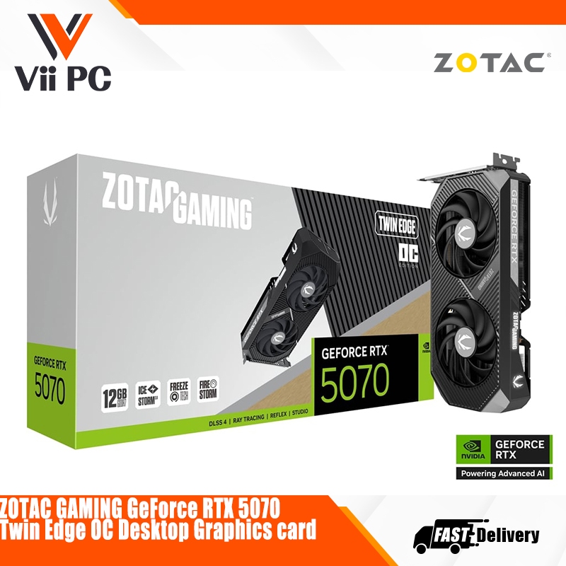 ZOTAC GAMING GeForce RTX 5070 / RTX5070 TWIN EDGE BLACK OR WHITE