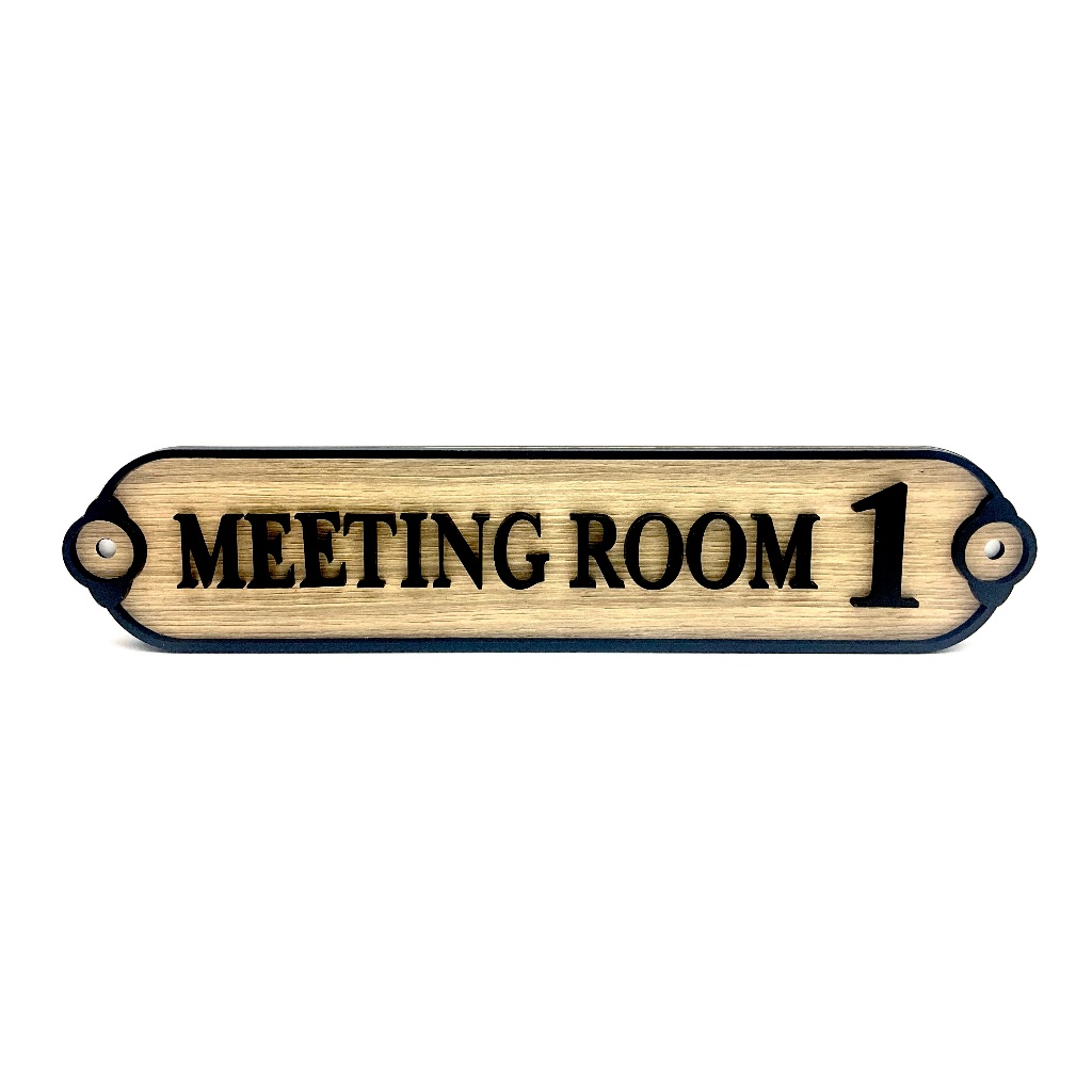 MEETING ROOM WALL SIGN/SIGNAGE | 370mm x 80mm | OFFICE SIGN, ROOM SIGN ...