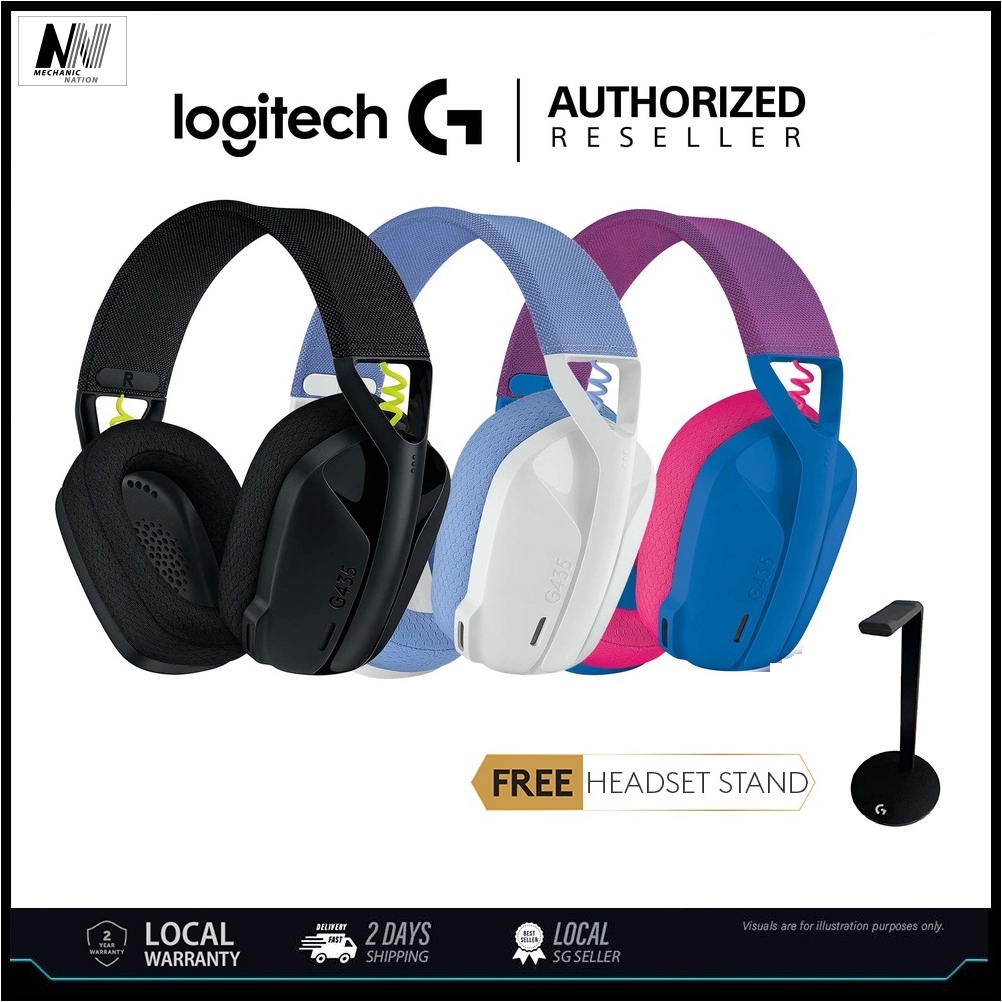 Logitech G435 LIGHTSPEED Wireless Gaming Headset | Shopee Singapore