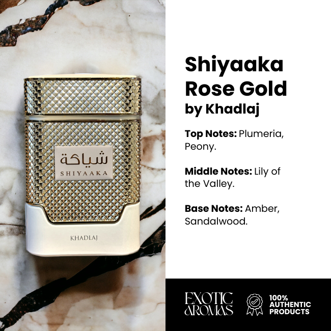 Shiyaaka Rose Gold / Silver / Blue EDP 100ML by Khadlaj | Shopee
