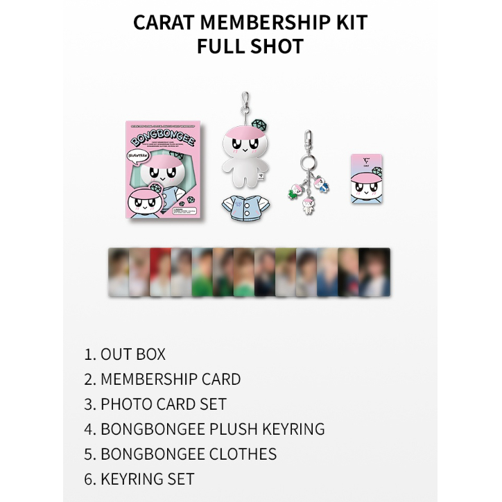 SEVENTEEN CARAT MEMBERSHIP KIT official product | Shopee