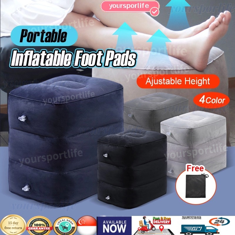 Travel Inflatable Three-layer Adjustable Foot Pillow Inflatable ...