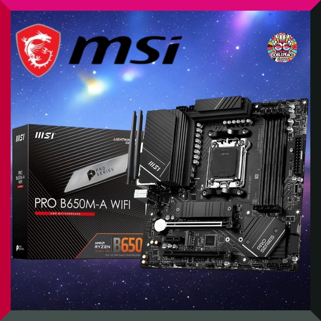 MSI B650M GAMING PLUS WIFI AMD Ryzen 7000/9000 series compatible Socket AM5 DDR5 MicroATX