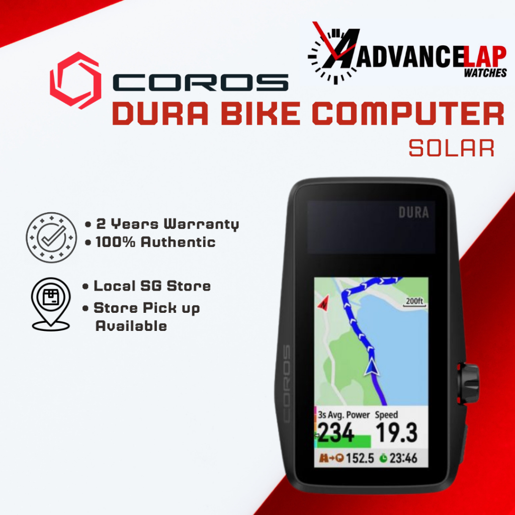 Coros Dura Solar GPS Bike Computer | Shopee Singapore
