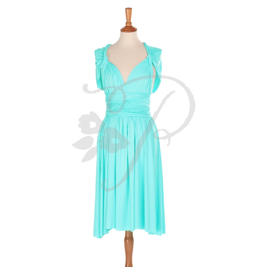 turquoise bridesmaid dresses short Turquoise convertible party dress - Gala Essential Short main image 1