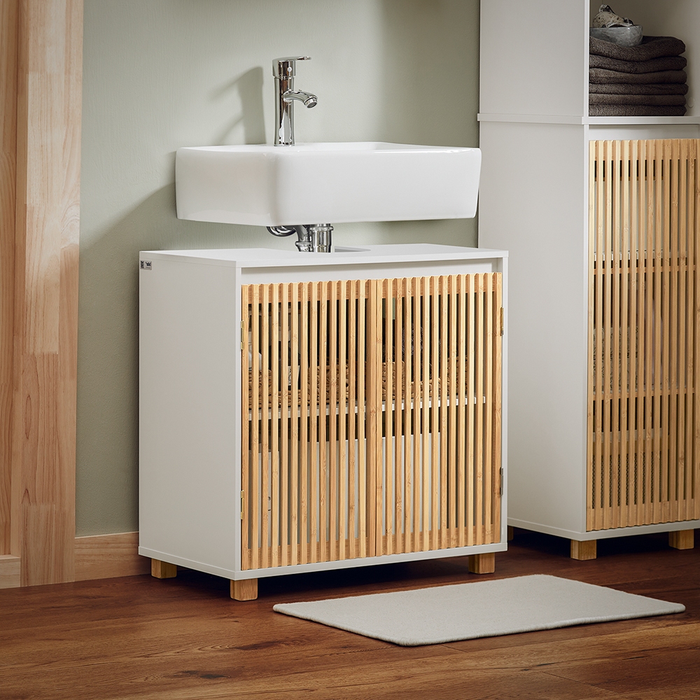 Bamboo under sink storage online