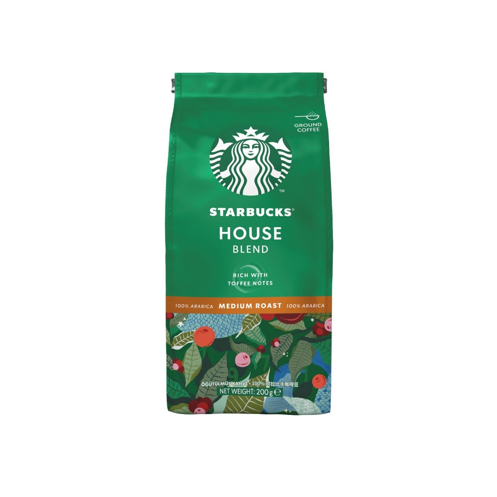 Starbucks House Blend Medium Roast & Ground Coffee (200g) | Shopee ...