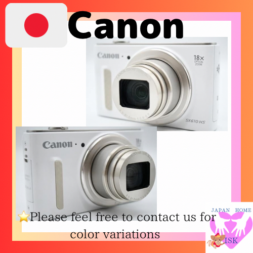 Canon Digital Camera PowerShot SX610 HS White 18x Optical Zoom