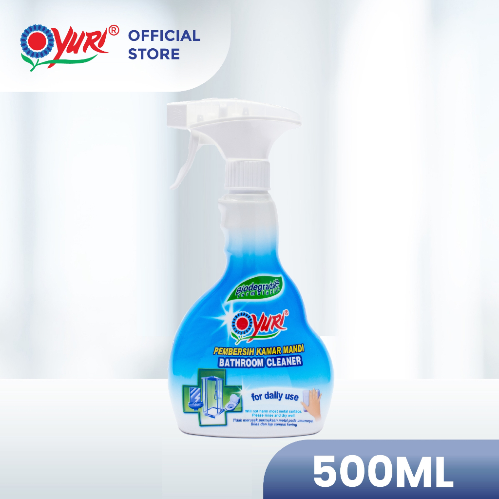Yuri Antibacterial Bathroom Cleaner Spray 500ml - Multi Surface Cleaner ...