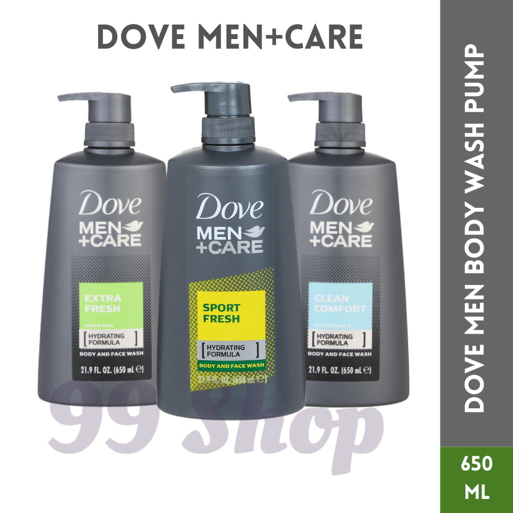 Dove Men+ Care Deodorant Body Wash 650ml BIG SIZE with Pump | Shopee ...