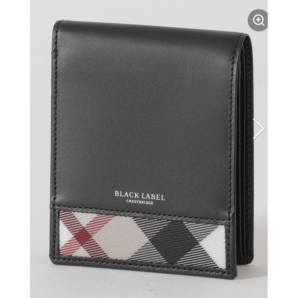 Black Label Crestbridge Partial Check bifold Wallet | Shopee Singapore