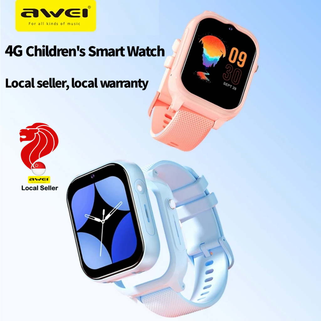Awei H30 Kids Smart Watch GPS Precise Positioning Video Call 4G