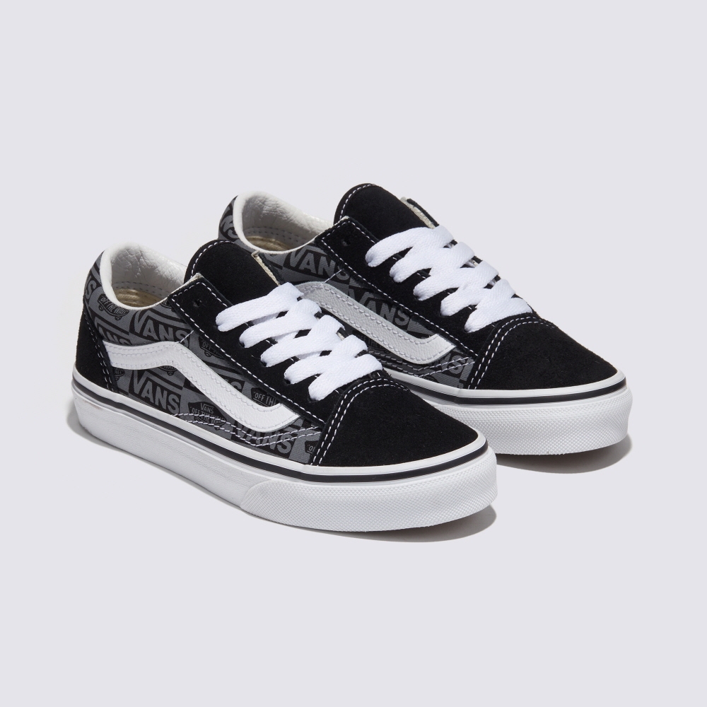 Vans Kids Old Skool Logo Shoes Shopee Singapore