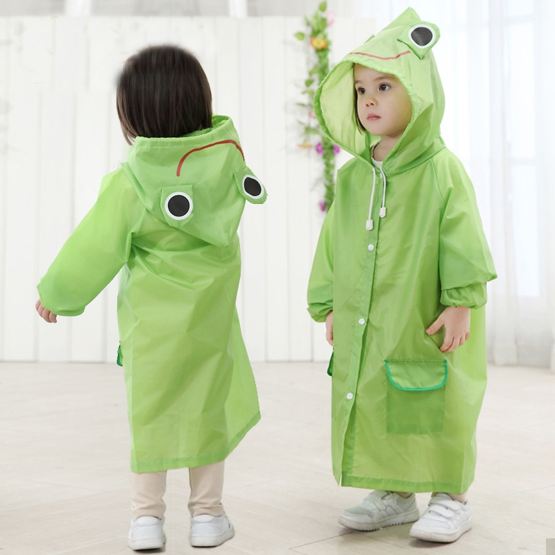 Kids Raincoats Cartoon Kid Rain Coat Cute Rain Gear Animal Raining Waterproof Cover Suitable 3 8 age Shopee Singapore