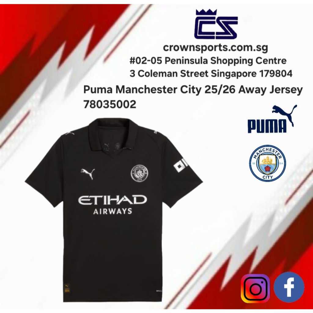 Puma Manchester City 25/26 Away Jersey 780350-02 | Shopee Singapore