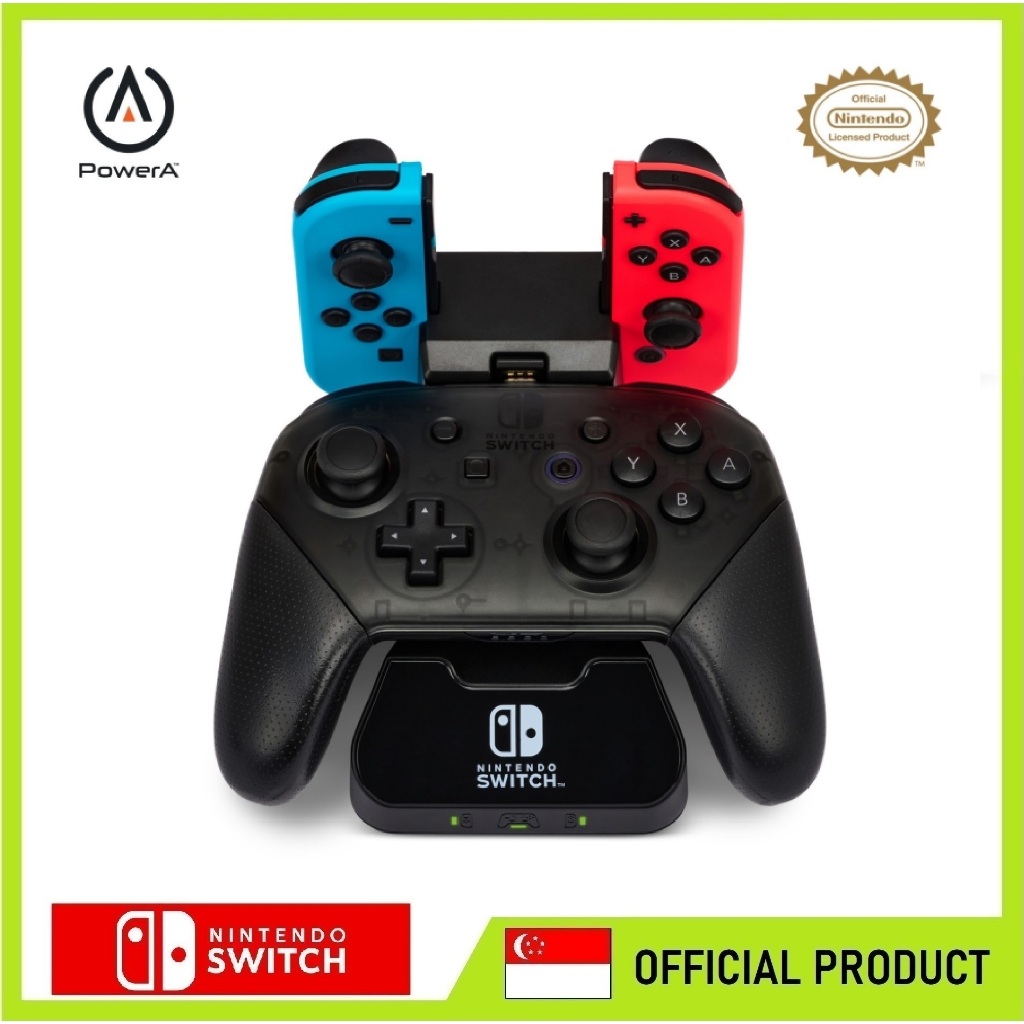 Years Warranty] PowerA Controller Charging Base for Nintendo