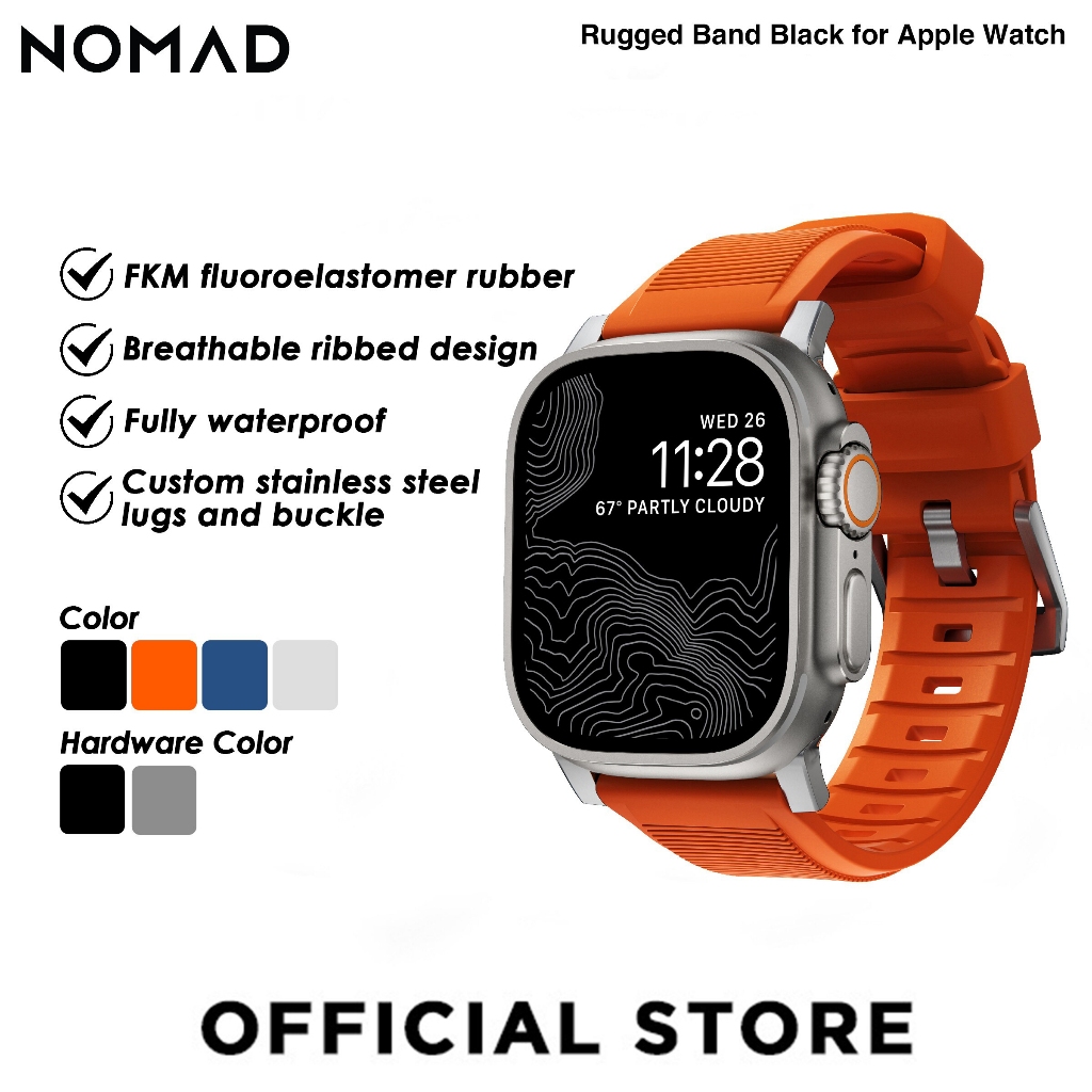 Nomad rugged strap black hardware hotsell