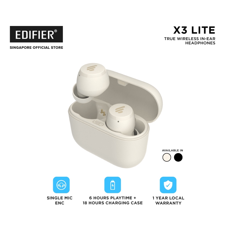Edifier X3 Lite True Wireless Earbuds Shopee Singapore