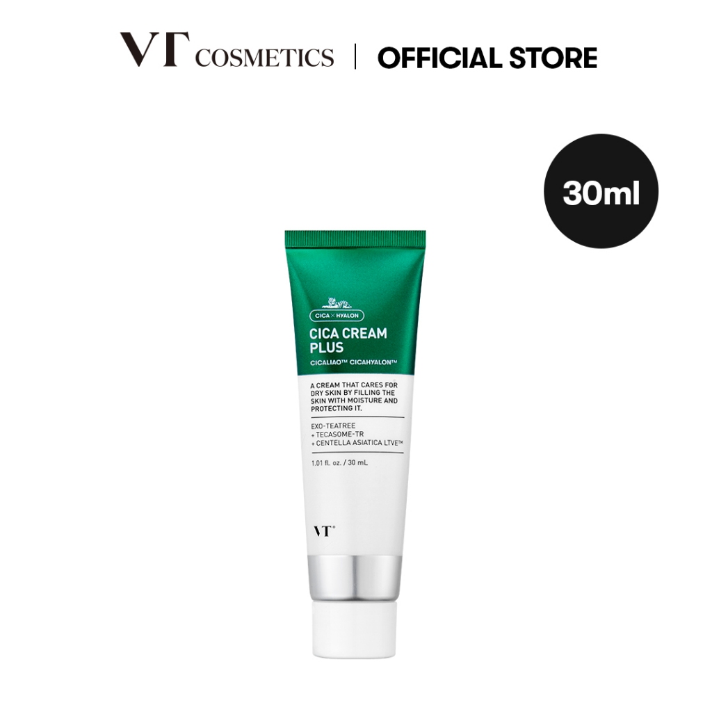 VT] CICA Cream Plus 100ml, 30ml Moisturizing & Calming, Panthenol