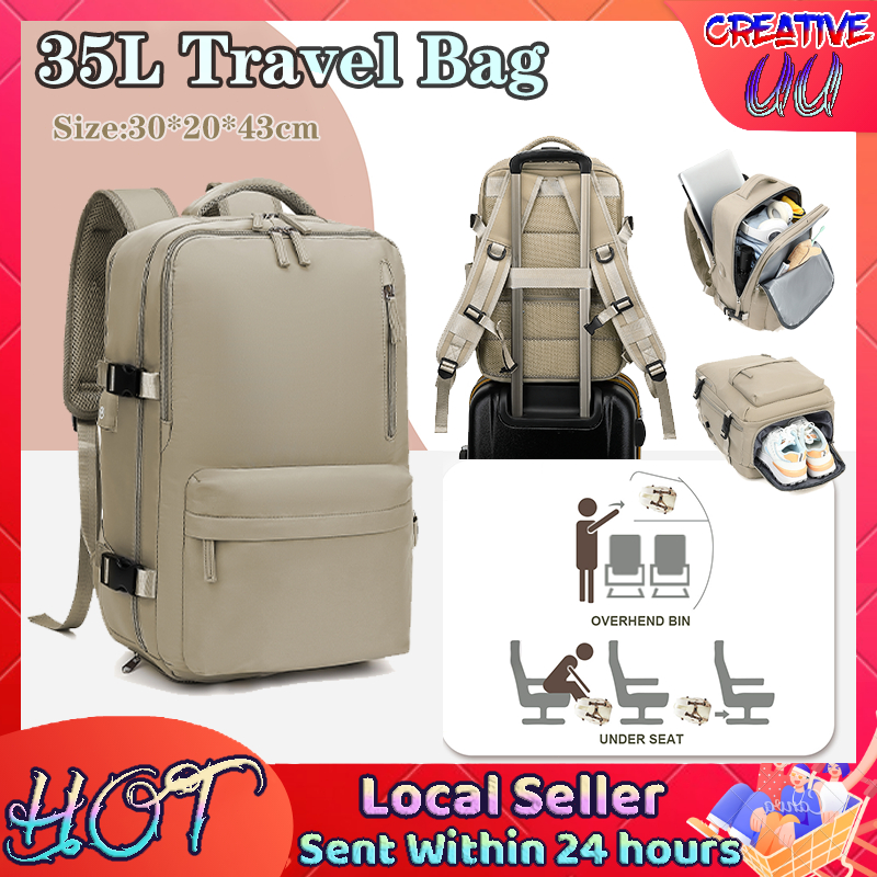 🔥【SG Ready Stock】🔥35L travel Bagpack waterproof cabin size backpack ...