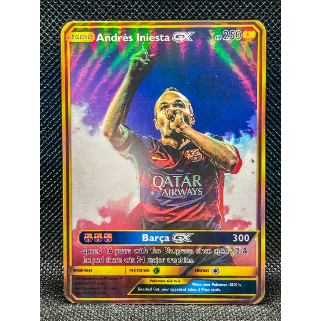 Barcelona: Andrés Iniesta GX Pokemon Card (Legend) | Shopee Singapore