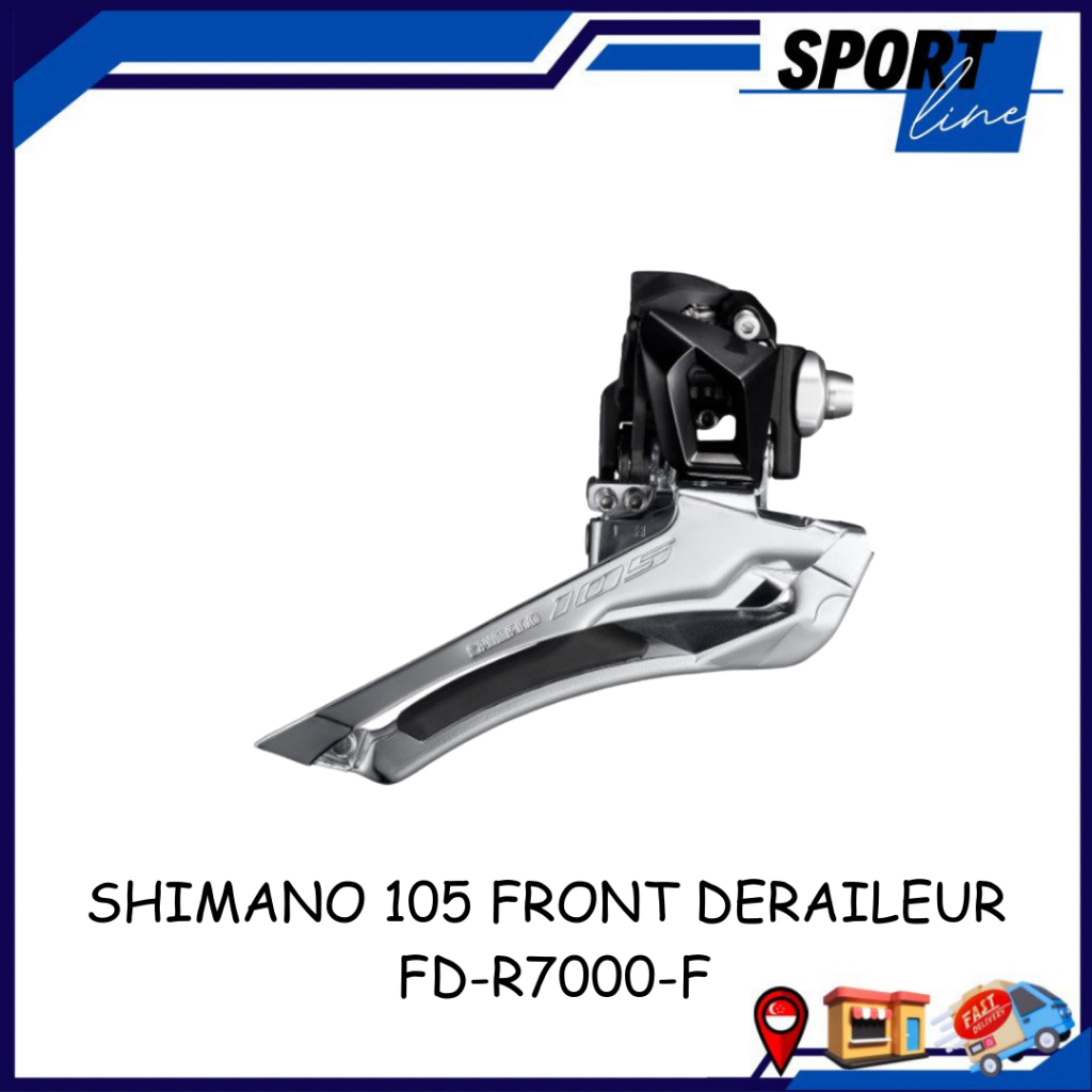 SHIMANO 105 Front Derailleur FD-R7000-F Double Down swing Brazed-on ...