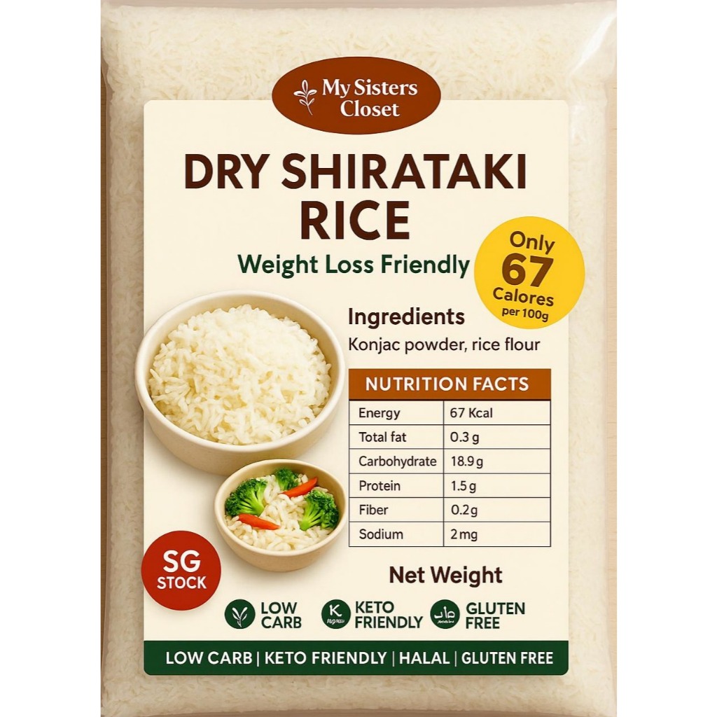 [SG Stock] Dry Konjac Shirataki Rice | Keto-Friendly | Low Carb ...