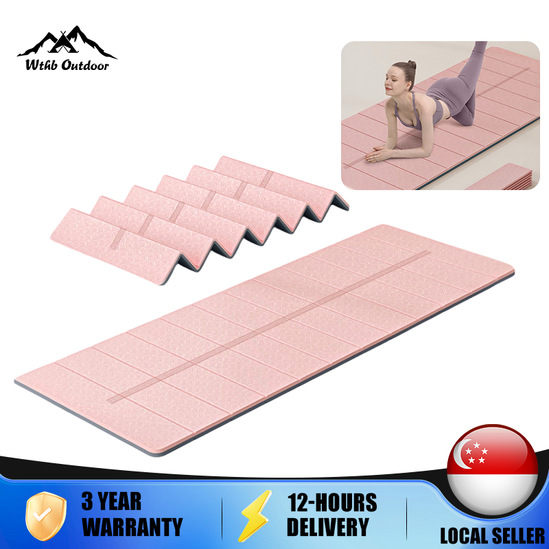 WTHB TPE folding mat yoga mat lunch break sleeping mat floor mattress ...