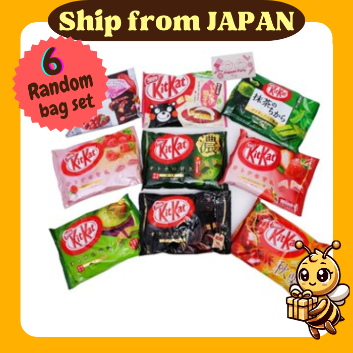 【Direct from Japan】Nestle Japan Kit Kat Mini Tasting 6 Random Bag Set ...