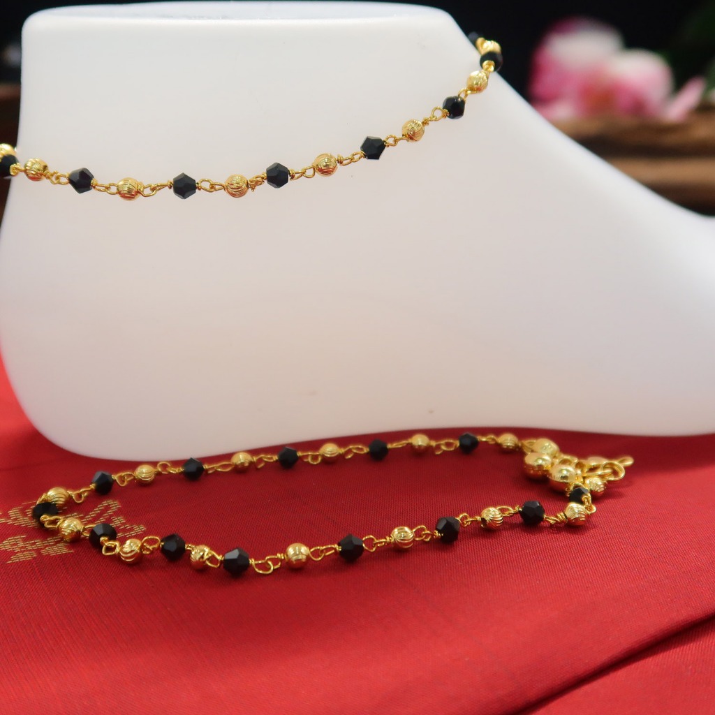 Gold Plated New Premium Design Stone Anklet Indian Anklets