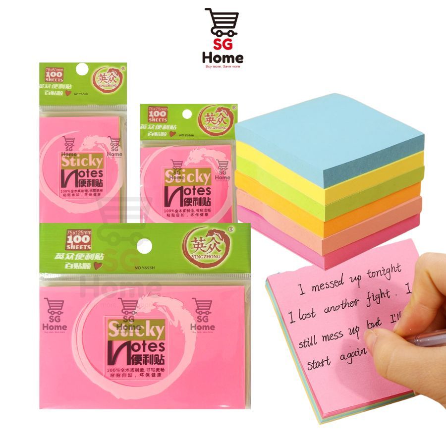 Sticky Notes Bookmark Post It Marker Memo Sticker Office Student