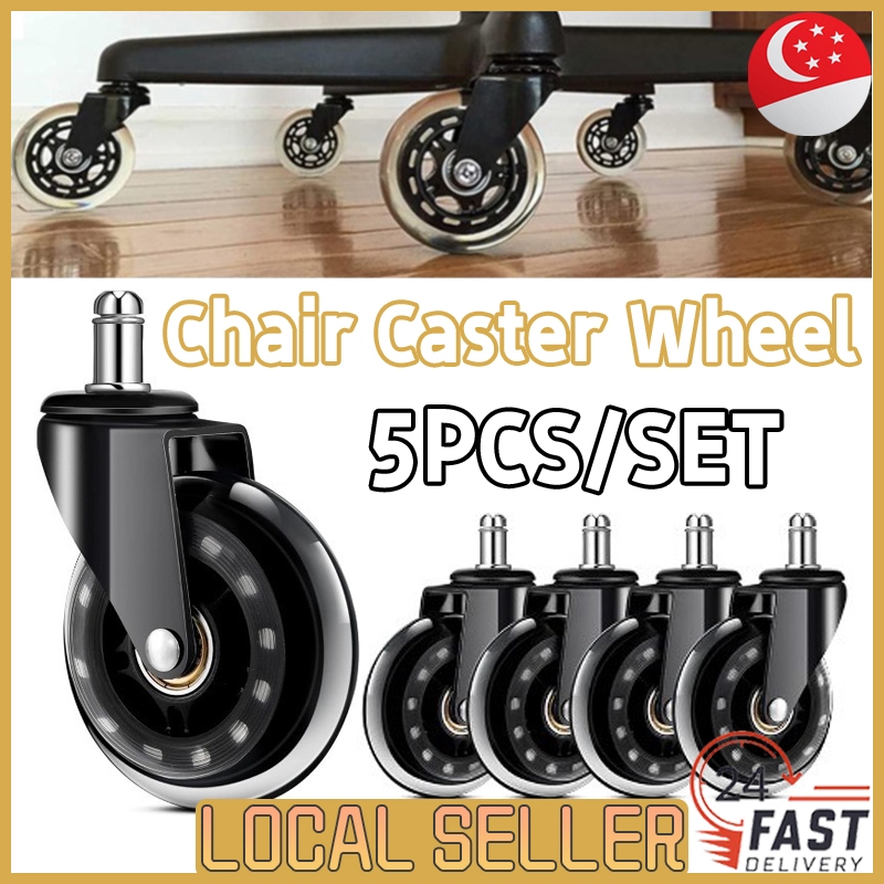 [SG In Stock]3 Inch Universal Mute Whee 5PCS/Set Office Chair Caster ...