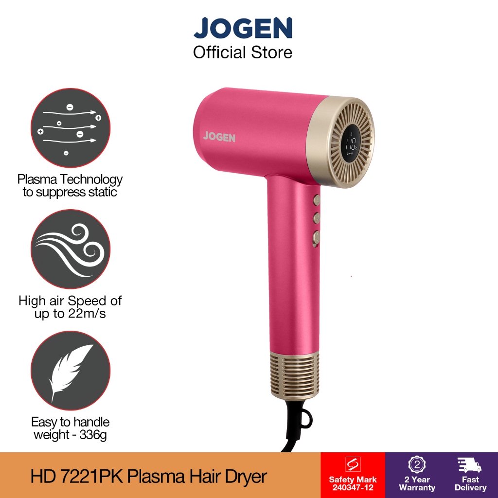 JOGEN HD 7221 Smart Ionic Hair Dryer 3 Min. Dry 1800W High Speed