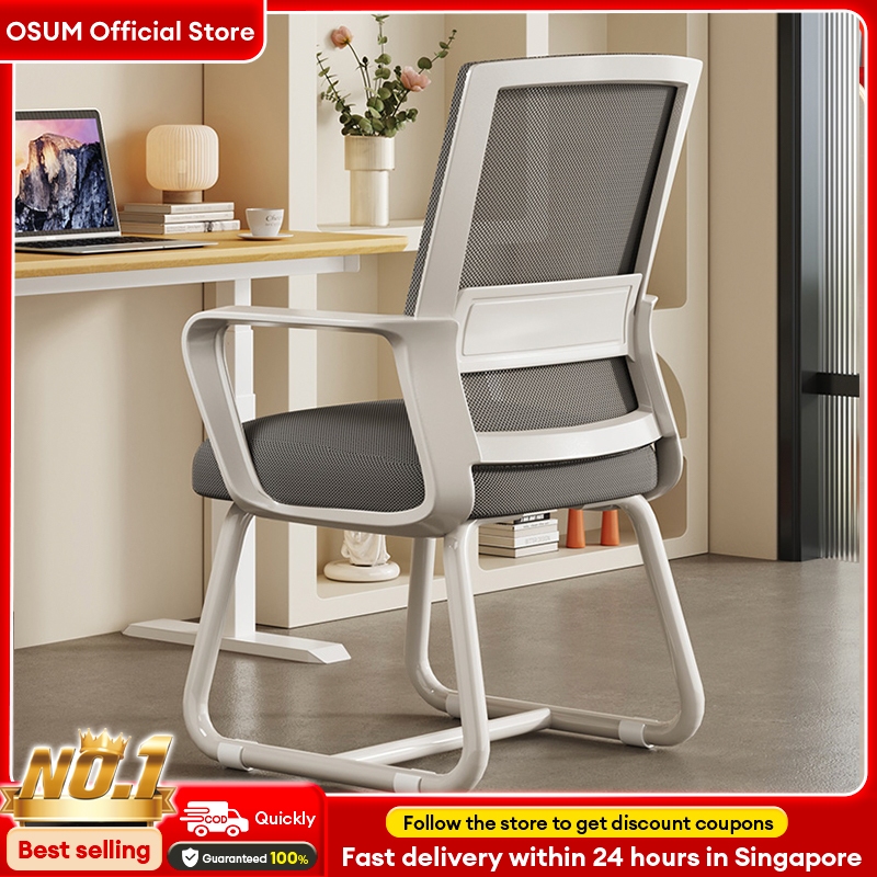 OSUM Computer gaming chair with armrests and lumbar support Mesh ...