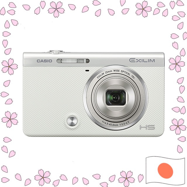 CASIO Digital Camera EXILIM EX-ZR60WE Selfie Tilt LCD with Auto Transfer  Function EXZR60 White【Directly shipped from Japan】