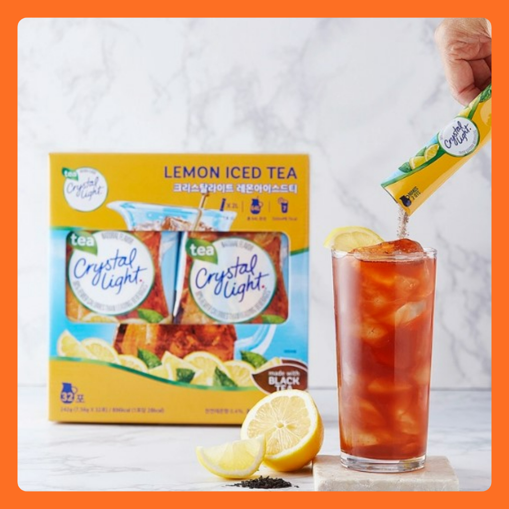 Crystal Light Lemon Iced Tea Powder 7.56g x 16 sticks | Shopee Singapore