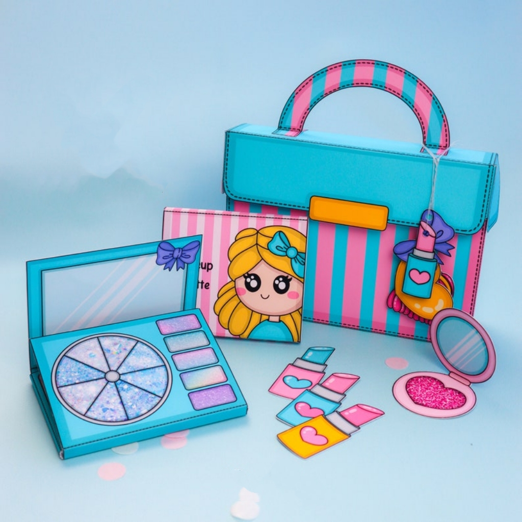 Paper Doll Make Up Game Kit Pretend Play Kids Activity Handmade Paper Doll  Craft