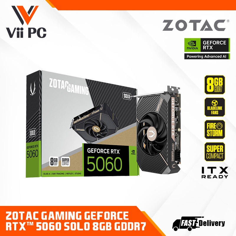 ZOTAC GAMING NVIDIA GEFORCE RTX 5060 / 5060 Ti 8GB / 16GB SOLO