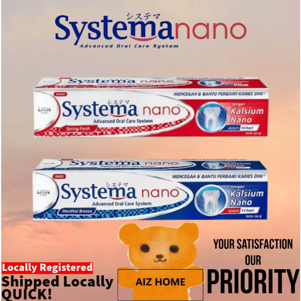 🚚Local Stock🧸 4x Bundle 🦷 Systema nano Toothpaste 🍃 Menthol & Spring ...