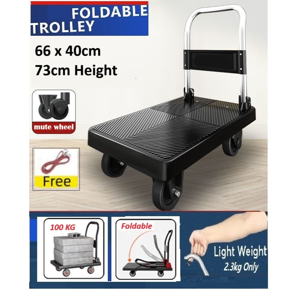 SG Local - Foldable Trolley 100kg Heavy Duty Trolley Cart Portable ...