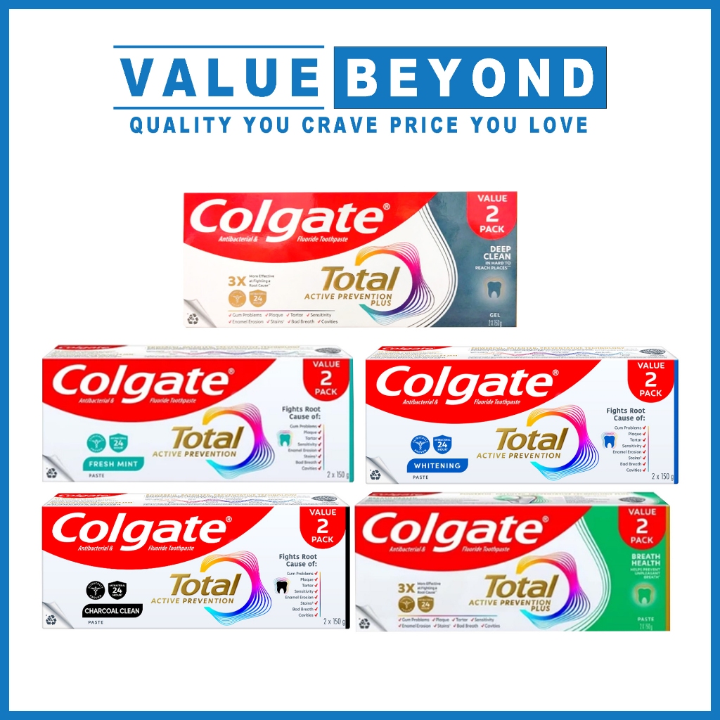 Colgate Total 12 Toothpaste 2x150g | Shopee Singapore