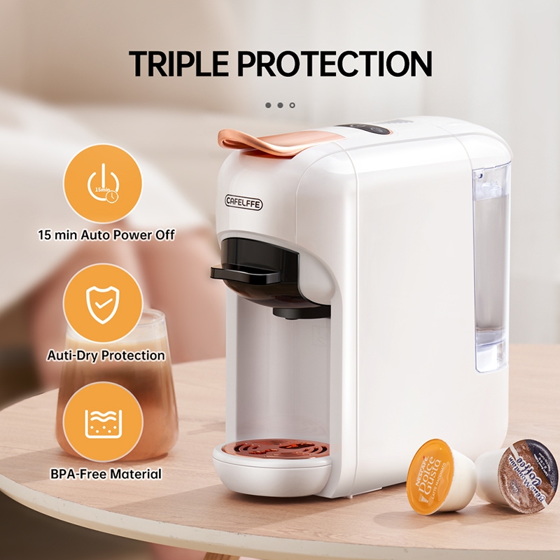 Cafelffe Coffee Maker 5 In 1 Hot/Cold Capsule Coffee Machine 19Bar