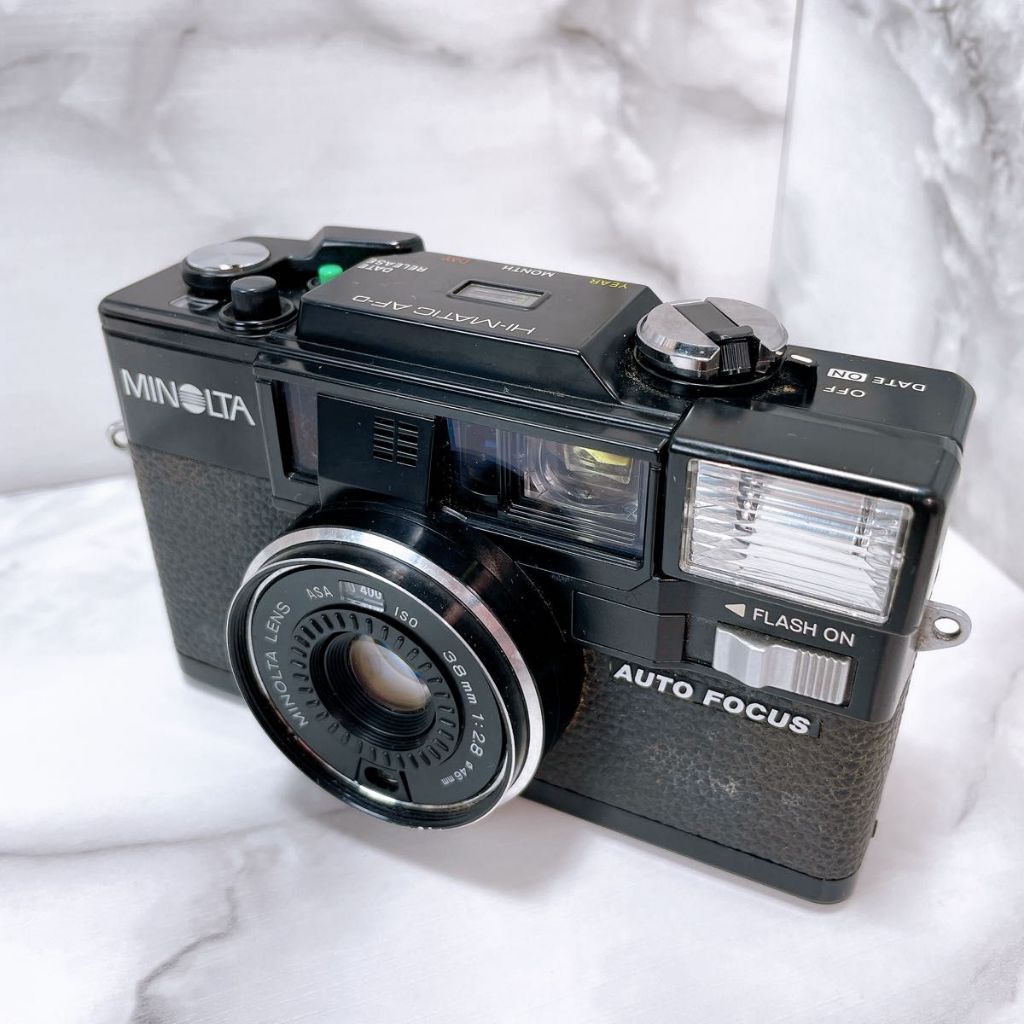 MINOLTA HI-MATIC AF-D film camera, operation checked[Direct from