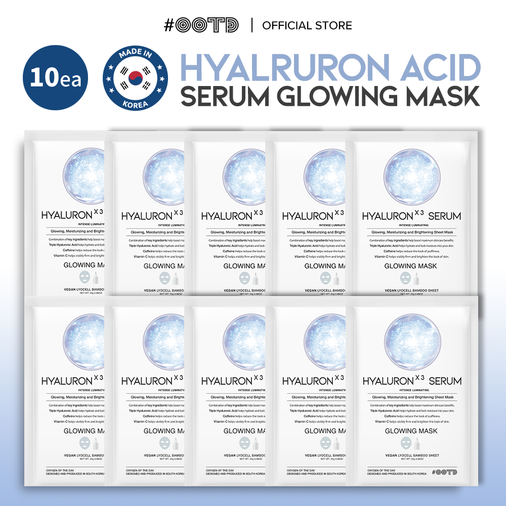 [OOTD Beauty Official] Hydrating Triple Hyaluron Serum Sheet Mask 10 ...